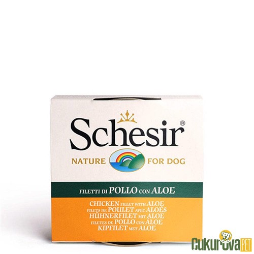 Schesir Tavuklu ve Aloe Veralı Yetişkin Köpek Yaş Maması 150 Gr