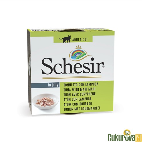Schesir In Jelly Ton Balığı ve Mahi Mahi Balıklı Yetişkin Kedi Yaş Maması 85 Gr