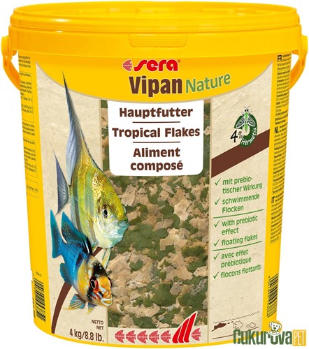 Sera Vipan Nature Pul Yem 21 L - 4 Kg