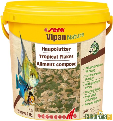 Sera Vipan Nature Pul Yem 10 L - 2 Kg