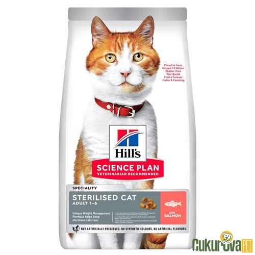 Hill's Science Plan Sterilised Somonlu Kısırlaştırılmış Kedi Maması 1.5 Kg