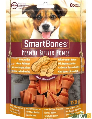 SmartBones Peanut Butter Sticks Fıstık Ezmeli Köpek Ödül Çubuğu 5 Adet - 100 Gr