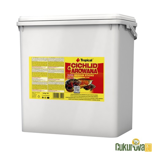 Tropical Cichlid&Arowana Medium Sticks Stick Yem 10 L - 3.6 Kg
