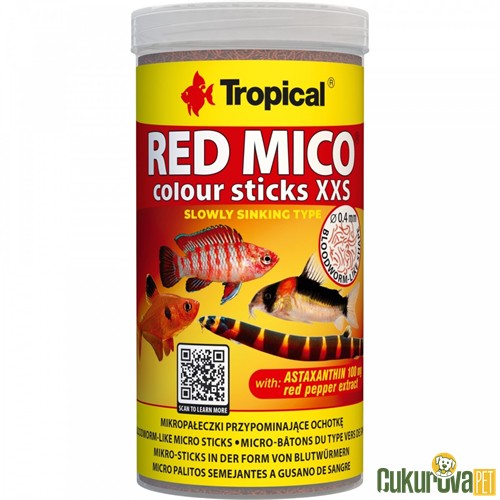 Tropical Red Mico Colour Sticks XXS Stick Yem 100 Ml - 50 Gr