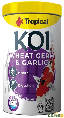 Tropical Wheat Germ & Garlic Pellet Size M Havuz Yemi 1000 Ml - 320 Gr
