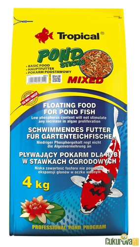 Tropical Pond Sticks Mixed Havuz Yemi 4 Kg