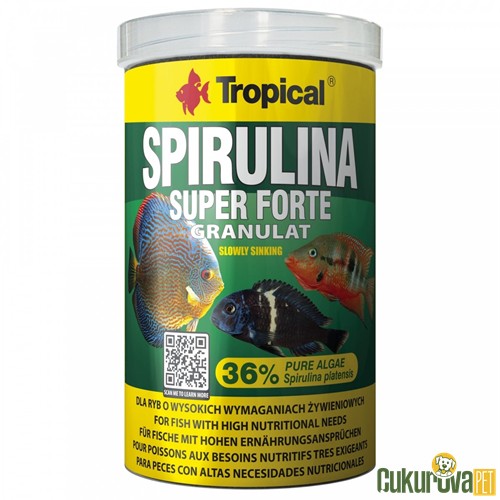 Tropical Spirulina Super Forte Granulat Granül Yem 250 Ml - 150 Gr