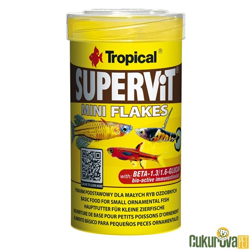 Tropical Supervit Mini Flakes Pul Yem 100 Ml - 44 Gr