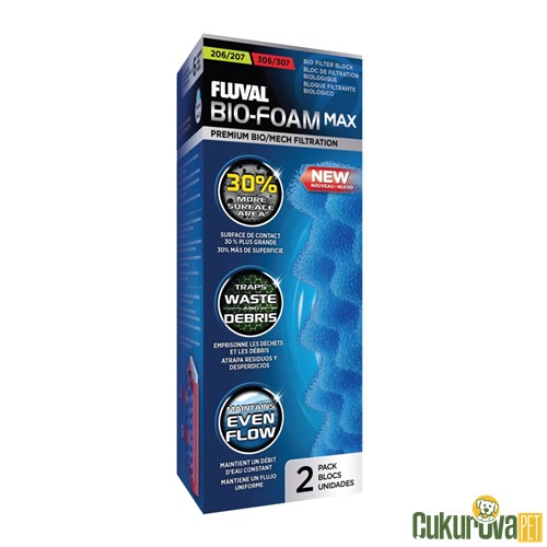 Fluval Bio-Foam Max 206/207 - 306/307 İçin Filtre Süngeri 2 Adet