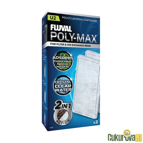 Fluval U2 Poly-Max Filtre Süngeri 2 adet