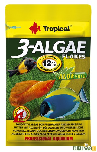 Tropical 3-Algae Flakes Pul Yem 12 Gr