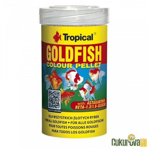 Tropical Goldfish Colour Pellet Granül Yem 100 Ml - 36 Gr
