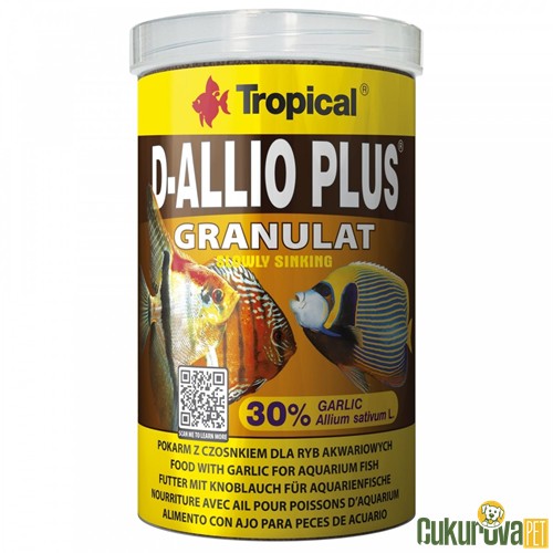 Tropical D-Allio Plus Granulat Granül Yem 250 Ml - 150 Gr