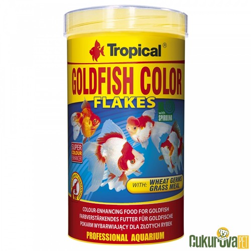 Tropical Goldfish Color Flakes Pul Yem 250 Ml - 50 Gr