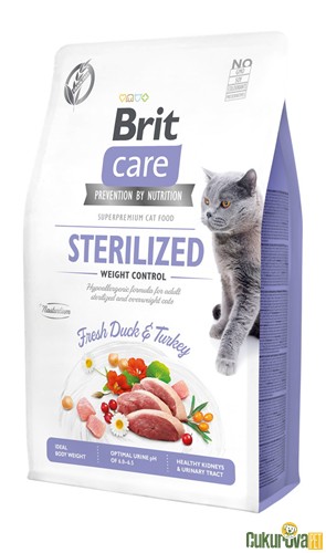 Brit Care Sterilised Ördekli Ve Hindili Kısırlaştırılmış Kedi Maması 2 Kg