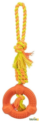 Trixie İpli Kauçuk Köpek Oyuncağı Karışık Renkli / 12 - 41 Cm