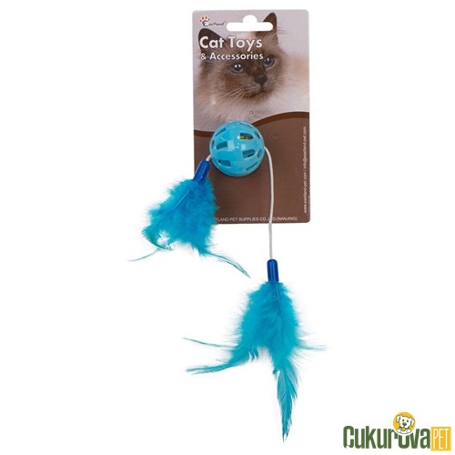 Eastland Tüylü Zilli Plastik Kedi Topu 4 Cm