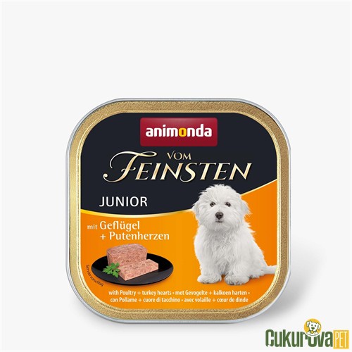 Animonda Vom Feinsten Junior Tavuklu ve Hindili Yavru Köpek Yaş Maması 150 Gr