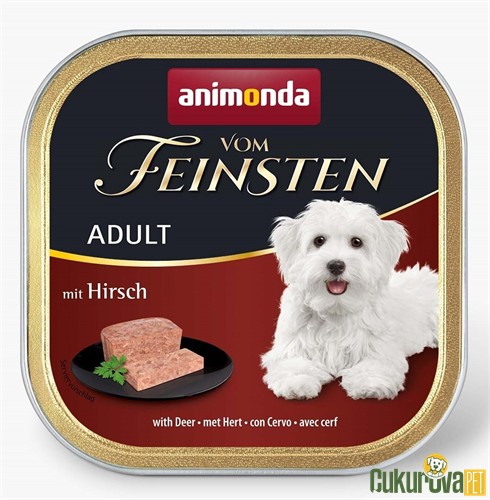 Animonda Vom Feinsten Adult Geyik Etli Yetişkin Köpek Yaş Maması 150 Gr