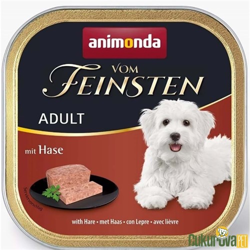 Animonda Vom Feinsten Adult Tavşan Etli Yetişki̇n Köpek Yaş Maması 150 Gr