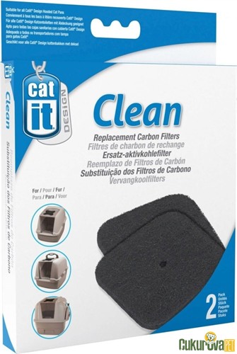 Catit Clean Kedi Tuvalet Karbon Filtresi 2 Adet
