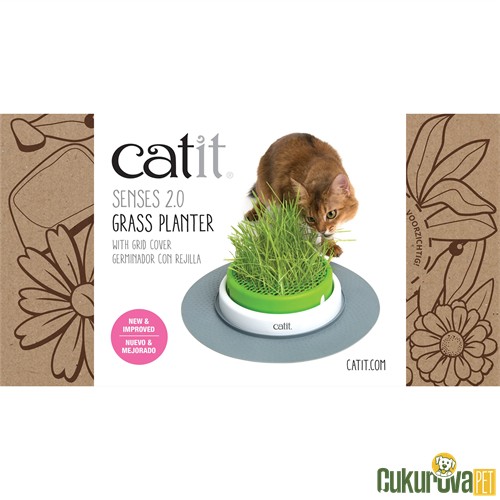Catit Cat Grass Kit Senses 2.0 Grass Planter Kedi Çim Seti