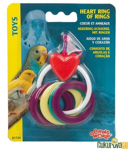 Living World Halkalı Plastik Kuş Oyuncağı