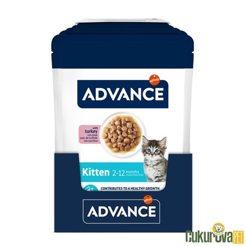 Advance Kitten Hindili Yavru Kedi Yaş Maması 85 Gr