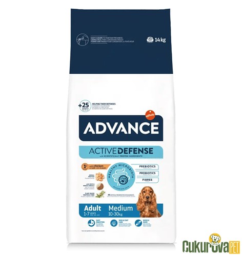 Advance Adult Medium Tavuklu Yetişki̇n Köpek Maması 14 Kg