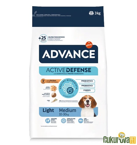 Advance Light Medium Tavuklu Di̇yet Köpek Maması 3 Kg
