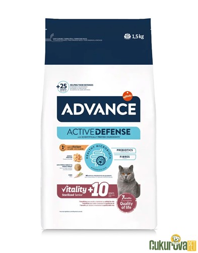 Advance Sterilised Tavuklu Yaşlı Kedi Maması 1.5 Kg