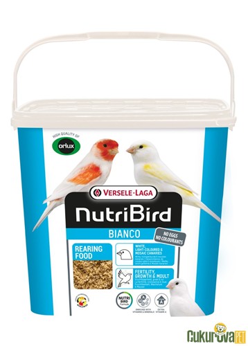 Versele Laga NutriBird Bianco Bianco Beyaz Ve Açık Renkli Kuş Maması 4 Kg
