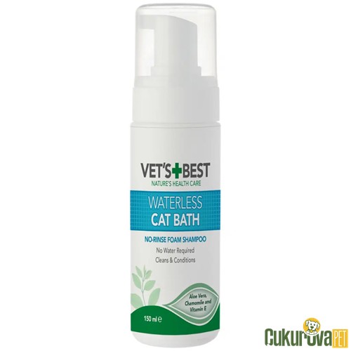 Vet's Best Waterless Cat Bath Durulanmayan Kedi Şampuanı 150 Ml