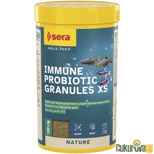 Sera Immune Probiotic Granules Xs Nature Granül Yem 250 Ml - 120 Gr