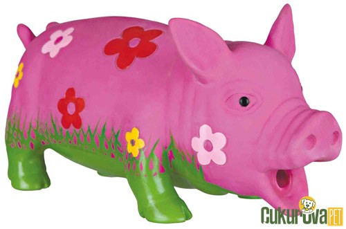 Trixie Sesli Domuz Köpek Oyuncağı Pembe - 22 Cm