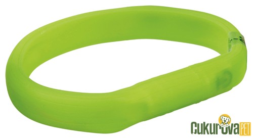 Trixie Işıklı Köpek Boyun Tasması M - L Yeşil - 18 Mm - 50 Cm