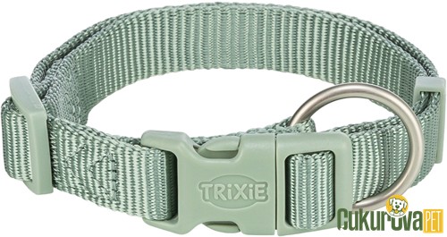 Trixie Premium Köpek Boyun Tasması M - L Adaçayı Yeşili - 35 x 55 Cm - 20 Mm