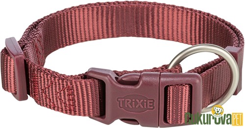 Trixie Premium Köpek Boyun Tasması M - L Bordo - 35 x 55 Cm - 20 Mm