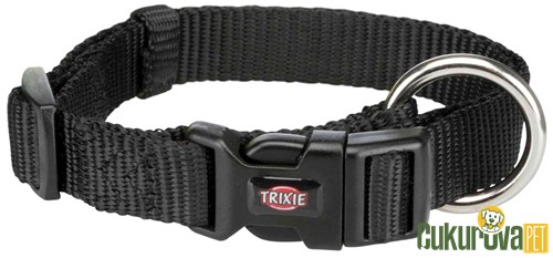 Trixie Premium Köpek Boyun Tasması M - L Siyah - 35 x 55 Cm - 20 Mm