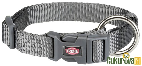 Trixie Premium Köpek Boyun Tasması S - M Gri - 30 x 45 Cm - 15 Mm