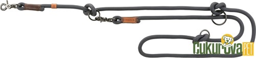 Trixie Be Nordıc Ayarlanabilir Köpek Gezdirme Kayışı L - XL, Koyu Gri - Kahverengi, 2 M x 13 Mm