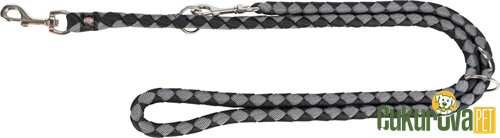 Trixie Cavo Ayarlanabilir Köpek Gezdirme Kayışı L - XL, Siyah - Gri, 2 M x 18 Mm