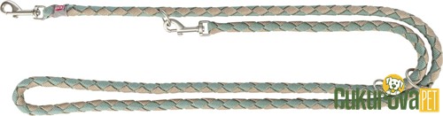 Trixie Cavo Ayarlanabilir Köpek Gezdirme Kayışı S - M, Adaçayı Yeşili - Kum Beji, 2 M x 12 Mm