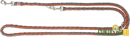 Trixie Cavo Ayarlanabilir Köpek Gezdirme Kayışı S - M, Pas Rengi - Gri, 2 M x 12 Mm