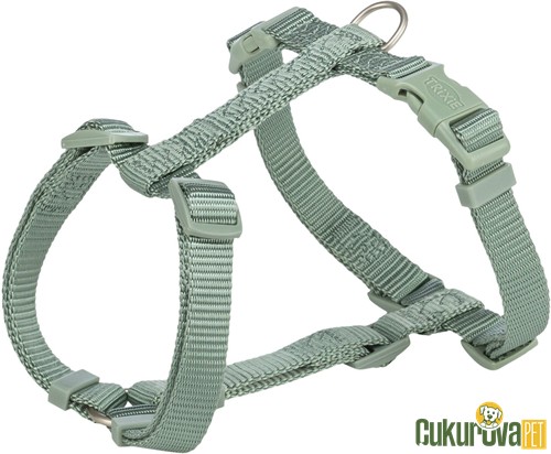 Trixie Premium H Tipi Köpek Göğüs Tasması L - XL, Adaçayı Yeşili, 75 x 120 Cm - 25 Mm