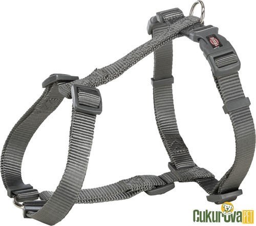 Trixie Premium H Tipi Köpek Göğüs Tasması S - M, Gri, 42 x 60 Cm - 15 Mm