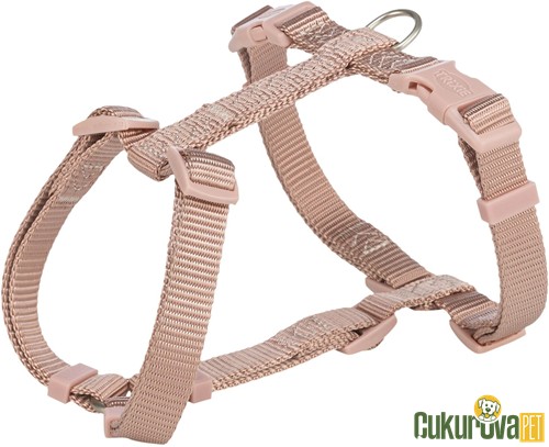 Trixie Premium H Tipi Köpek Göğüs Tasması S - M, Pudra Pembesi, 42 x 60 Cm - 15 Mm