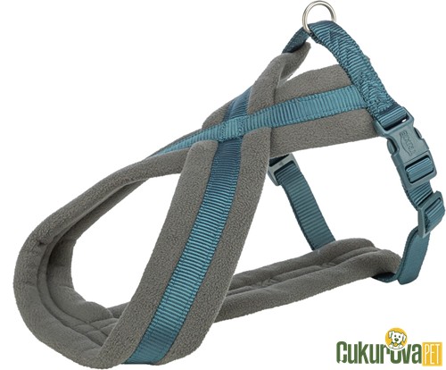 Trixie Premium Yürüyüş Köpek Göğüs Tasması L, Petrol Mavisi, 60 x 100 Cm - 25 Mm