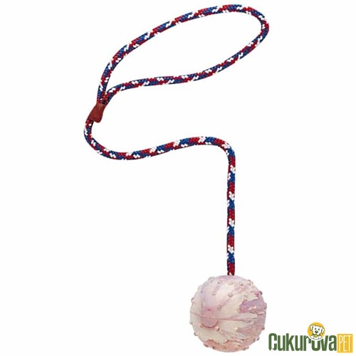 Ferplast PA 6532 İpli - Zilli Top Köpek Oyuncağı S