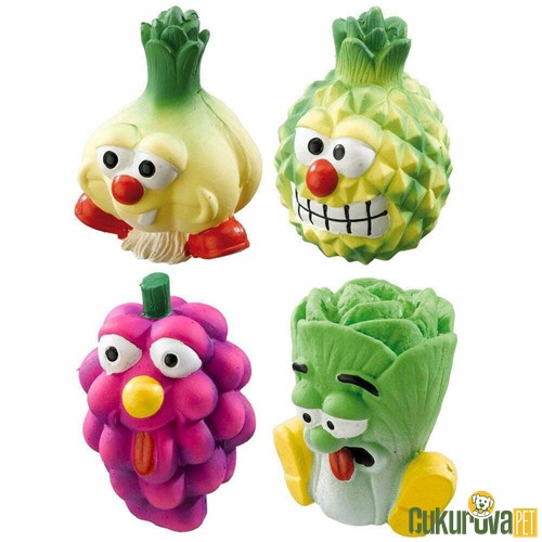 Ferplast Latex Fruit Sebze Plastik Köpek Oyuncağı 10 Cm